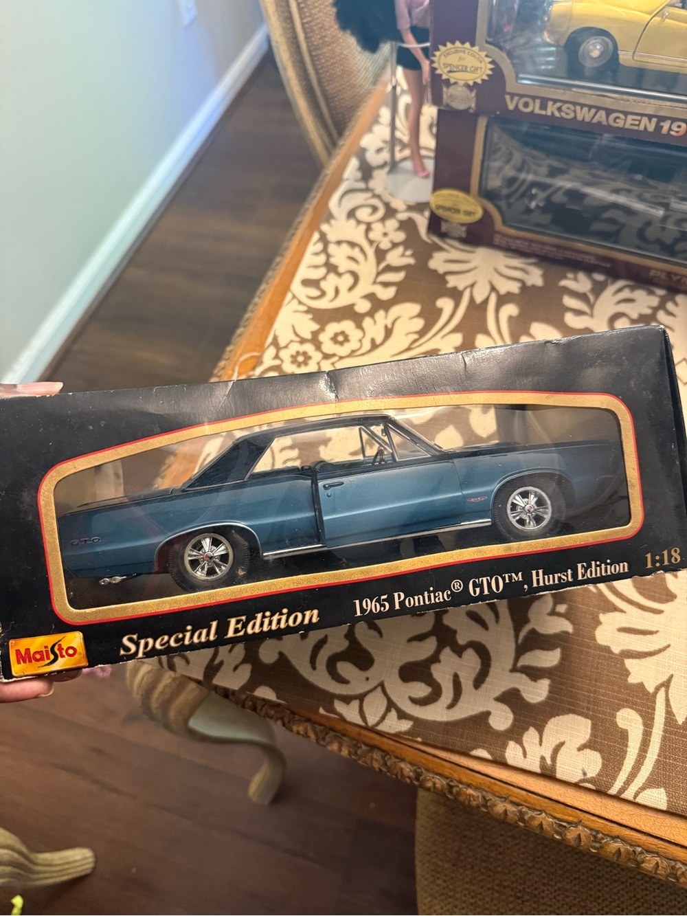 Special Edition 1965 Pontiac GTO Hurst Edition Die-Cast Model - Blue